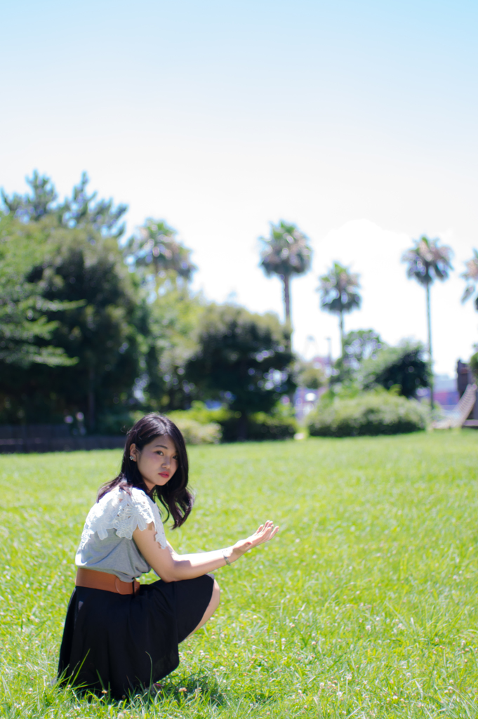 夏本番　ポートレート　じりじりだよ・・・