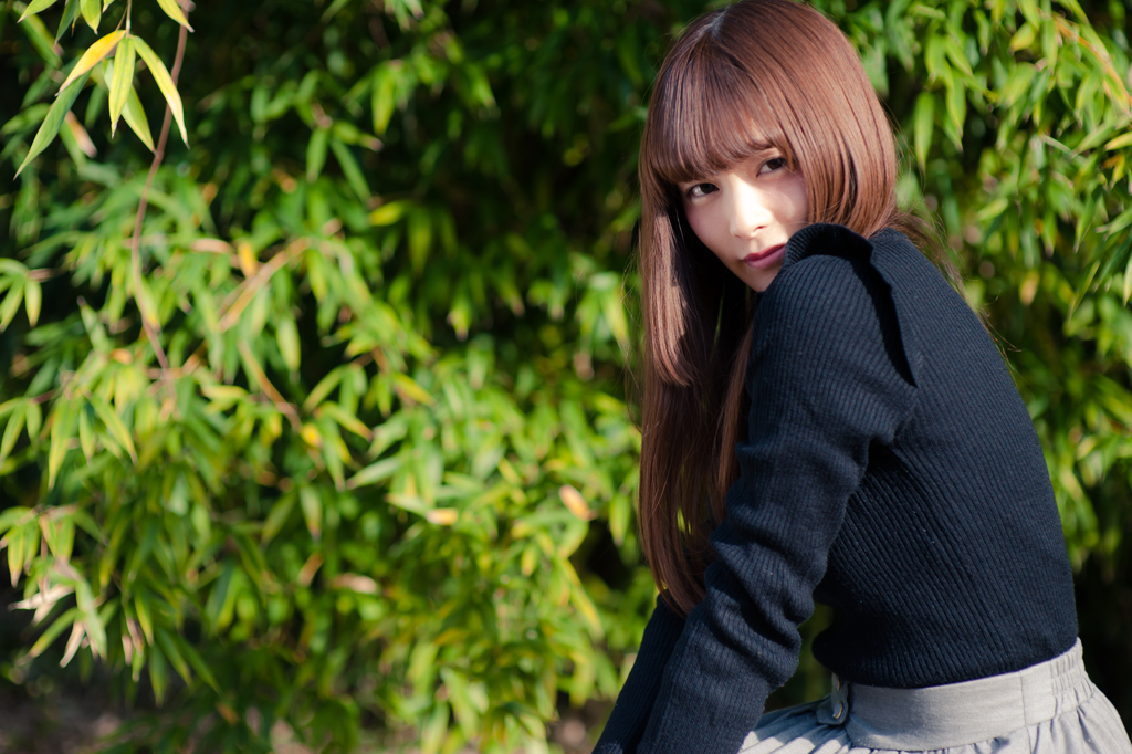 ポートレート　冬がはじまるよ　見つめている瞬間（とき）・・・