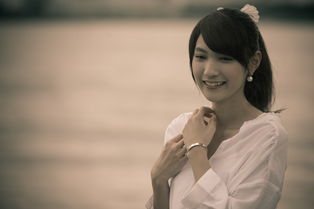 大人の女へ　ポートレート　空色から茜色へ
