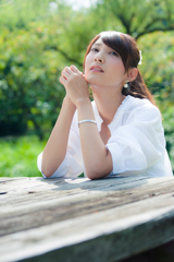 大人の女へ　ポートレート　少しだけ悲しげ・・・