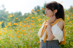 ポートレート　秋の気配　秋桜便り