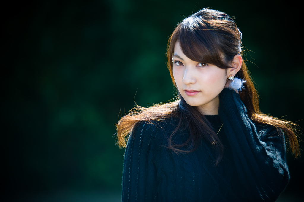 ポートレート　黒陽の秋　黄金色に輝いて