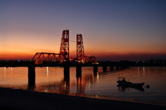 夕焼けの橋