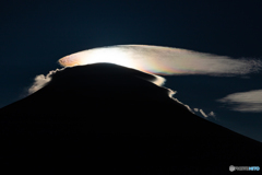 この日の田貫湖 彩雲