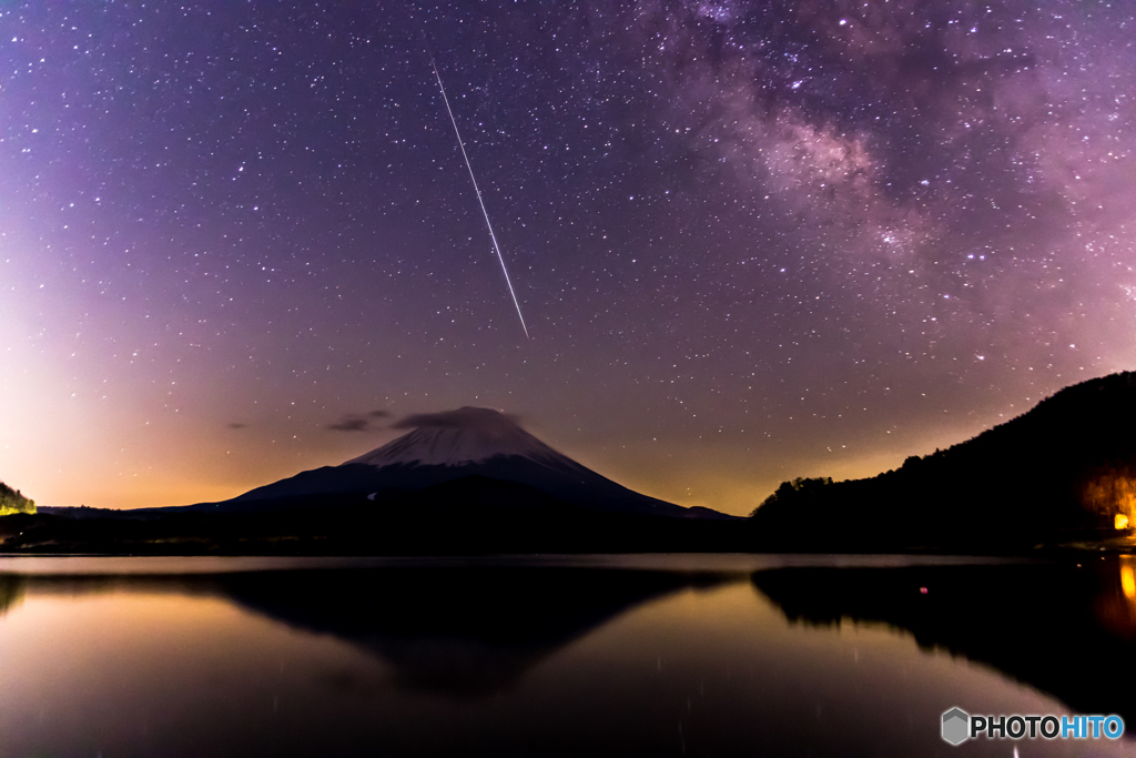 流星と天の川