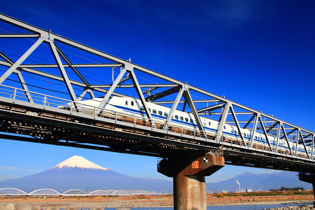 青空と富士山