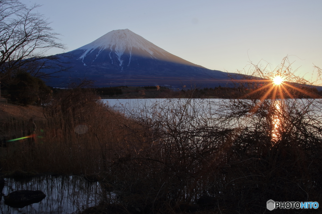 田貫湖の朝日