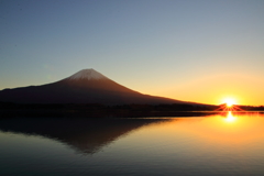 田貫湖での初日の出