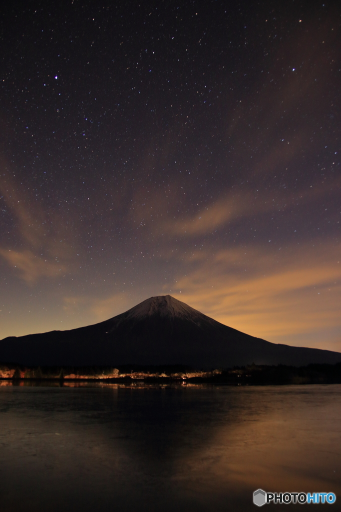 田貫湖の夜明け前