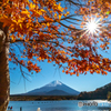 紅葉と富士山－２