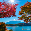 紅葉と富士山－３