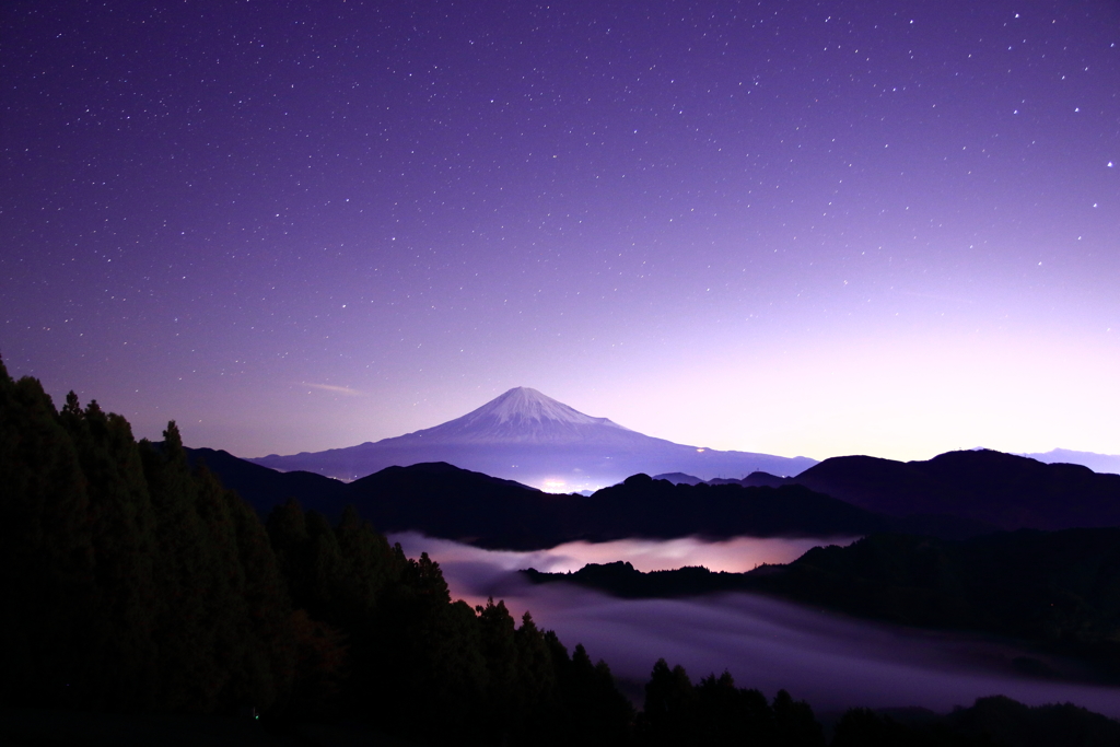 雲海と富士山－１