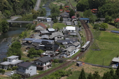 厚保駅俯瞰