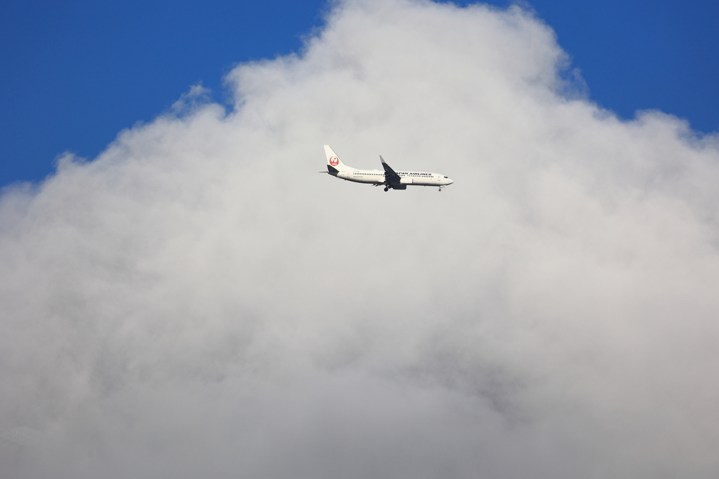 雲と飛行機