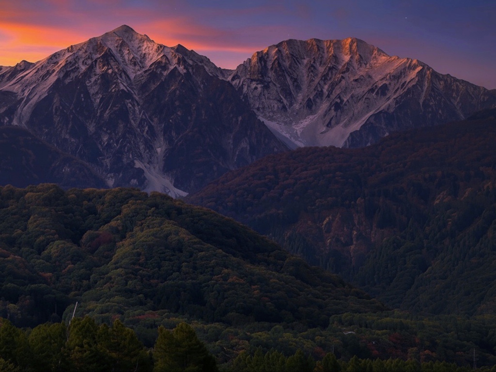 白馬 夕景
