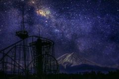 富士と銀河