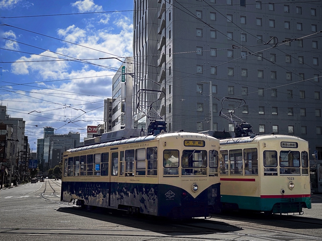 レトロな路面電車