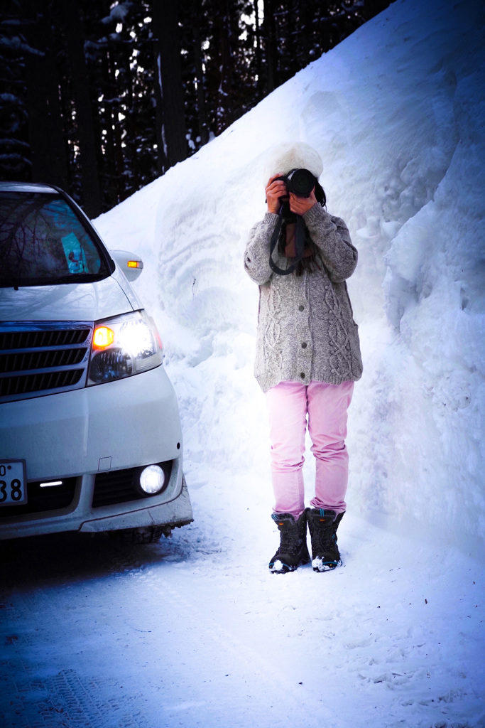 雪の壁とロックオン!!(｀・д『+』