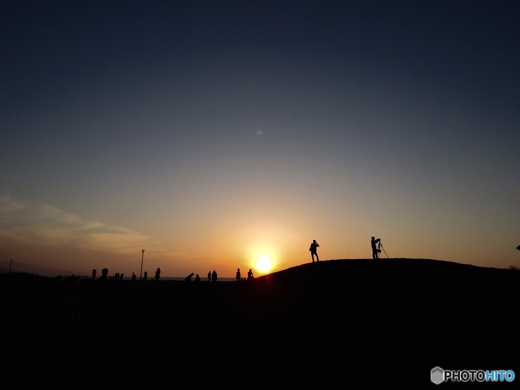 夕日