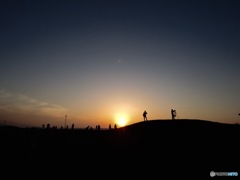 夕日