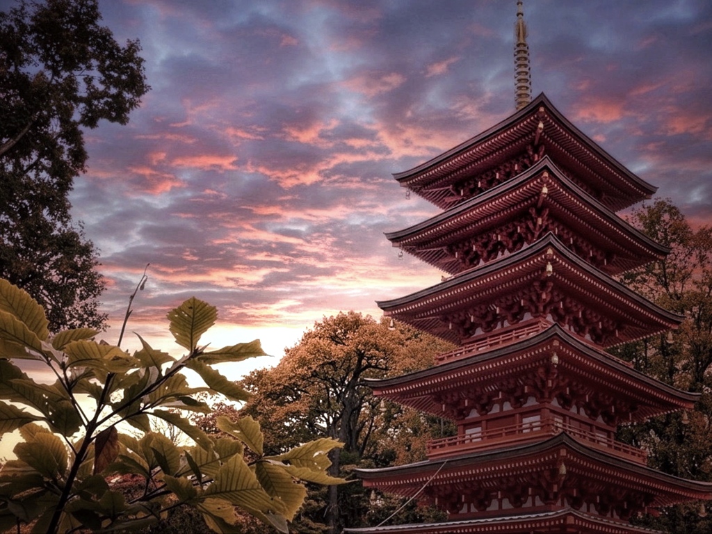 光泉寺 夕景
