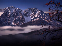 初冬の白馬 初冬の白馬