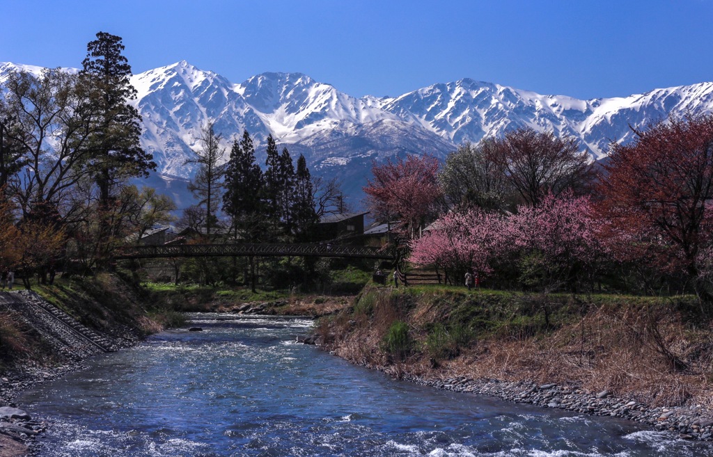 日本アルプスの村