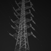 夜　送電塔