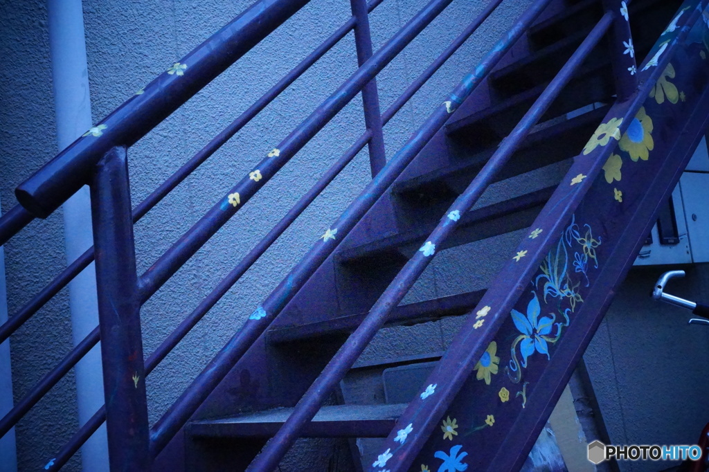 花の階段