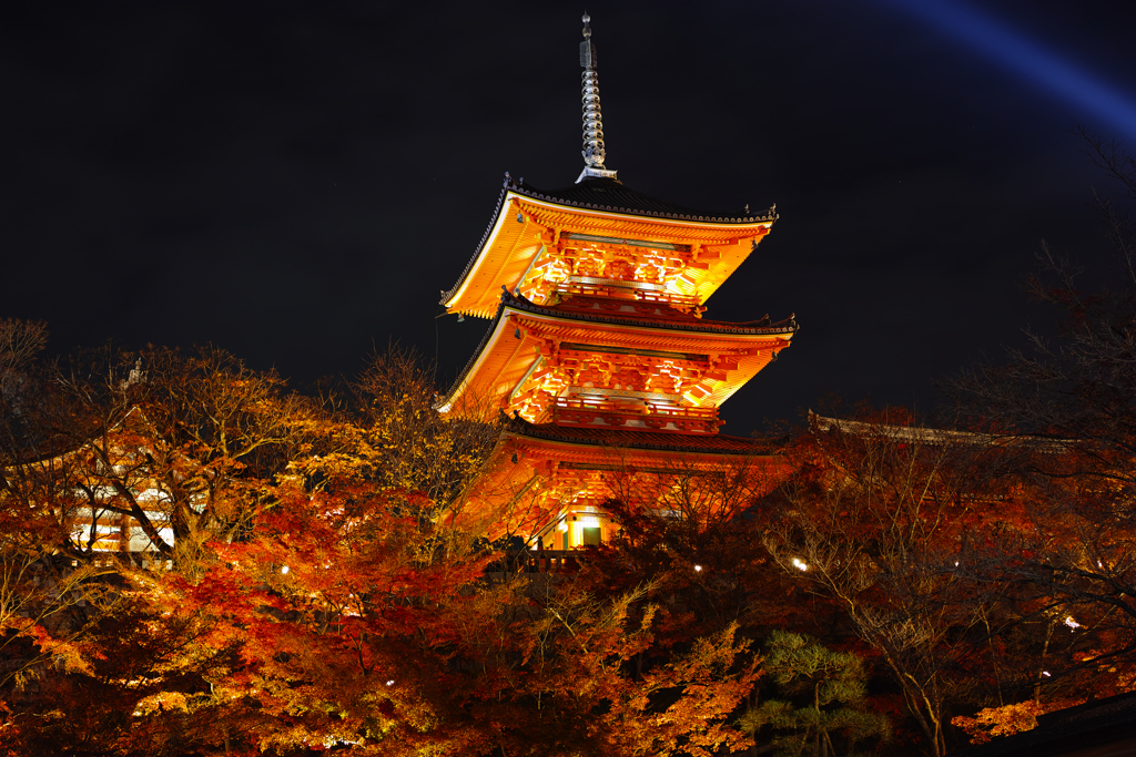 旧作より　　清水寺ライトアップ