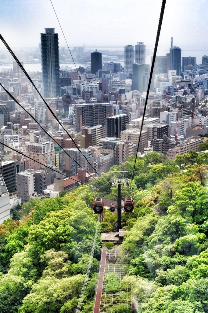 神戸の街を見下ろして
