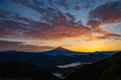 朝焼けの空