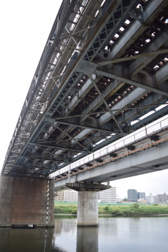多摩川　東横線高架下