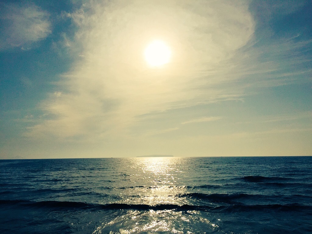 花見海岸の太陽