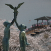 平筒沼の桜