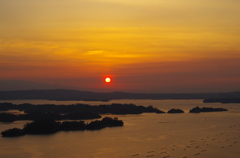 松島の夕景