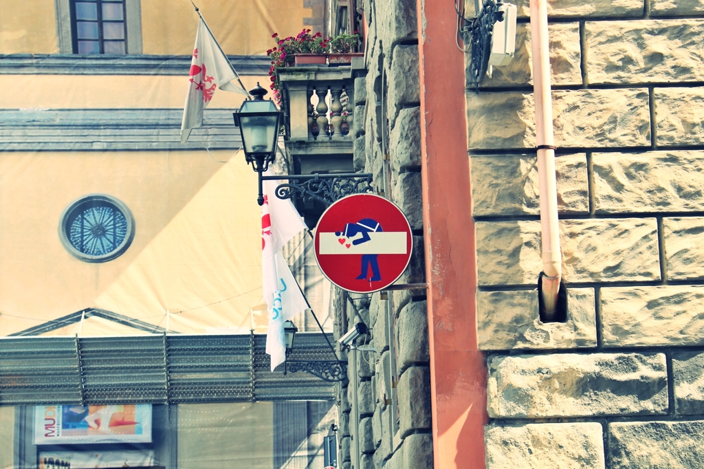 フィレンツェで見た標識