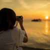 宍道湖の夕日