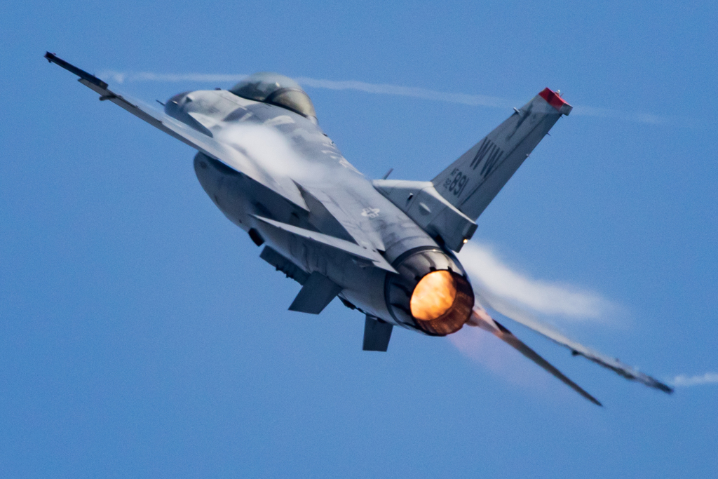 防府北基地航空祭 米軍F-16 予行