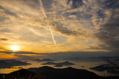 ダイナミックな夕日が撮りたくて