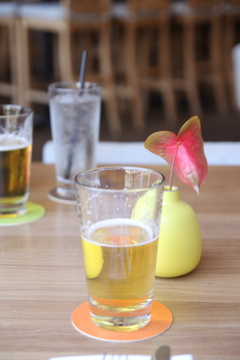 Tomy Bahama in cafe