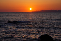 日本海の夕日