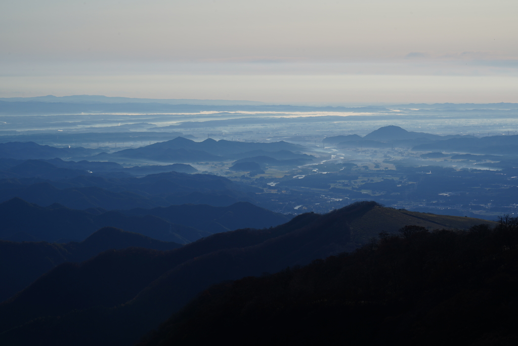 高原からの朝景