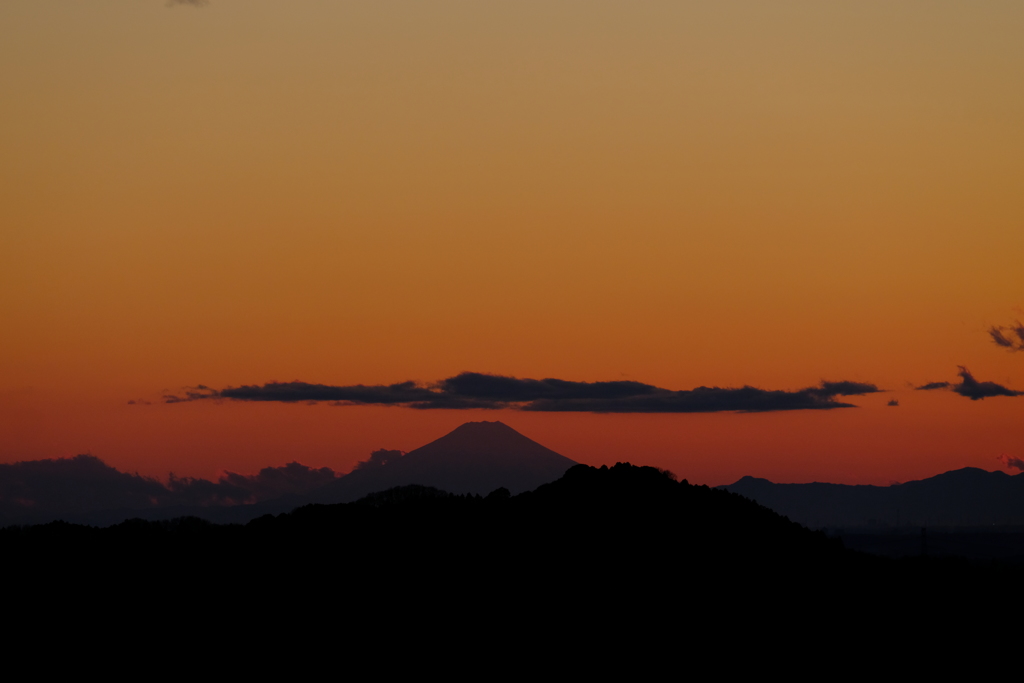 夕焼け富士