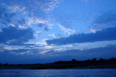 西の空