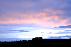 少し焼けてきた雲