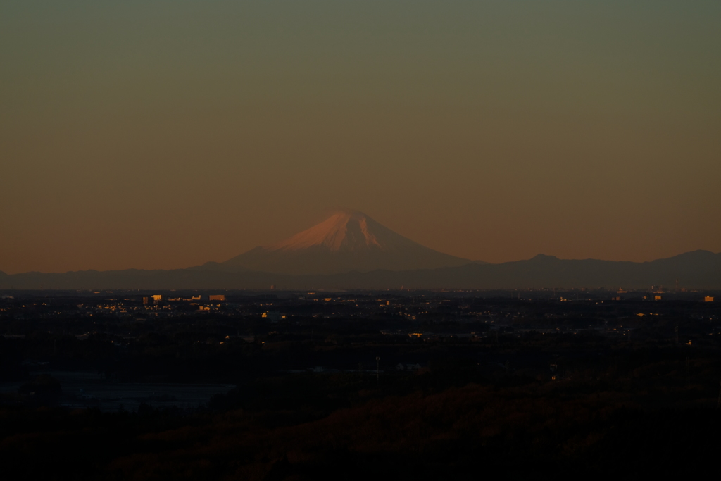 朝の富士山