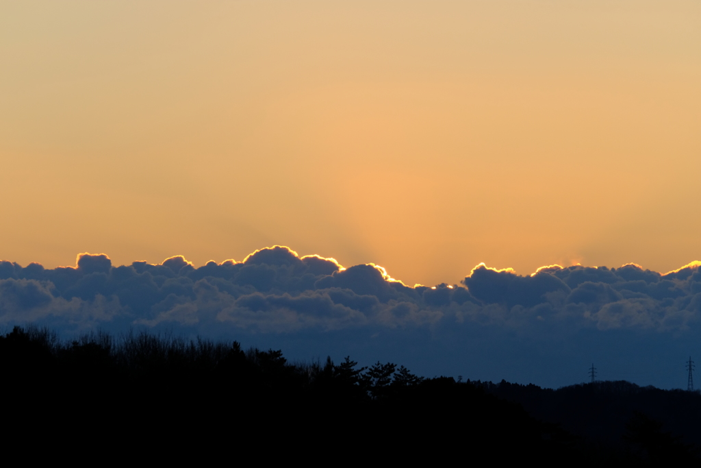 雲の輪郭