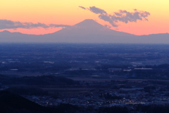 シルエット富士