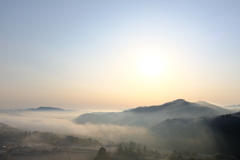 山里の朝